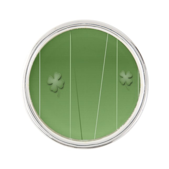 Irish Clover Design Lapel Pin (Front)