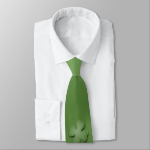 Irish Clover Design Neck Tie