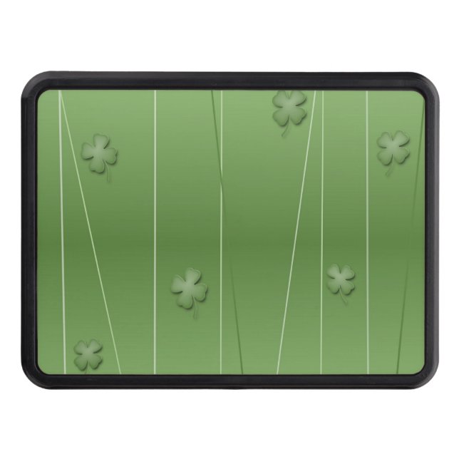 Irish Clover Design Tow Hitch Cover (Front)