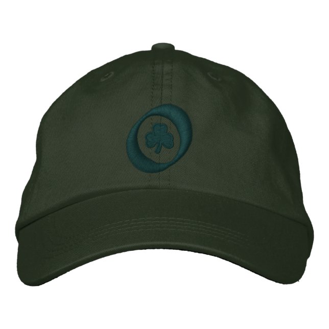 Irish clover embroidered baseball hat (Front)