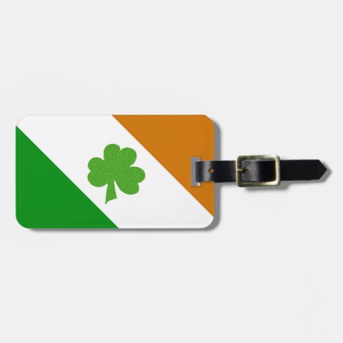 Irish Clover Flag Luggage Tag
