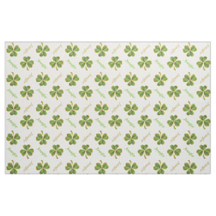 Irish clover & name St. Patrick's Day personalized Fabric