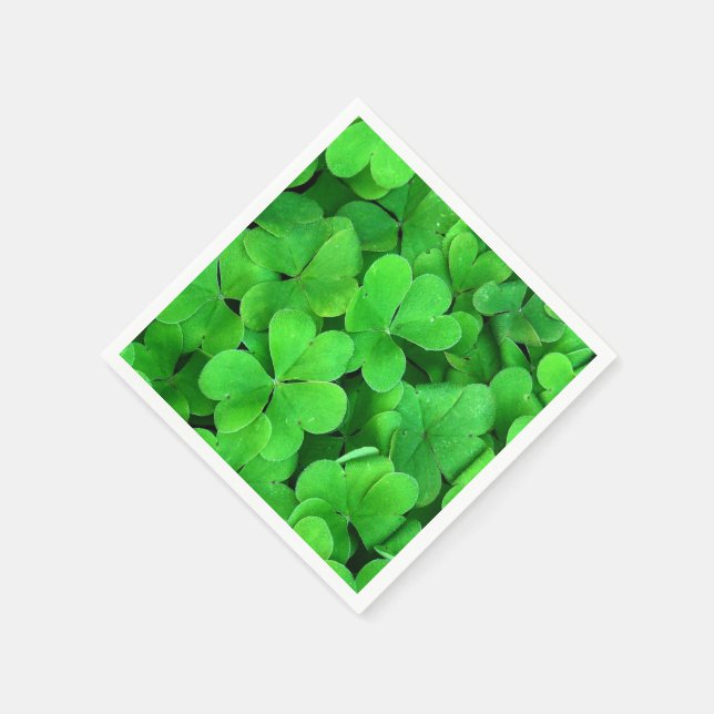 Irish Clover Paper Napkins (Corner)