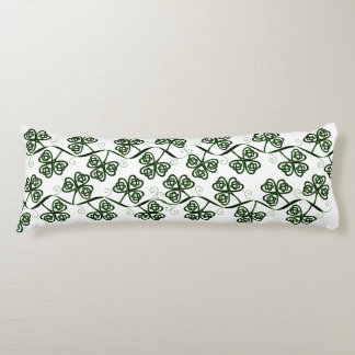 Irish clover scrollwork body pillow