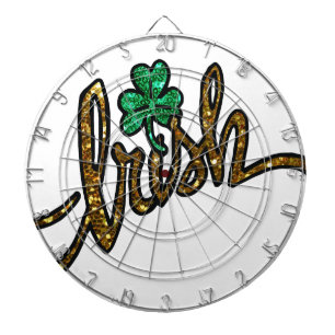 irish clover shamrock dartboard