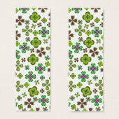 Irish Clover Shamrocks Bookmark (Front & Back)