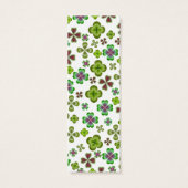 Irish Clover Shamrocks Bookmark (Back)