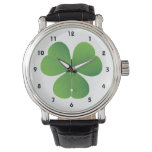 Irish clover St. Patrick's Day custom Wrist Watch