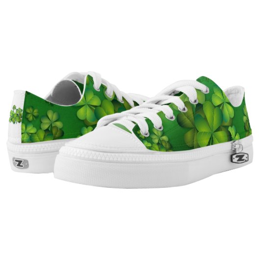 Irish Clovers Clusters Low-Top Sneakers (Pair)