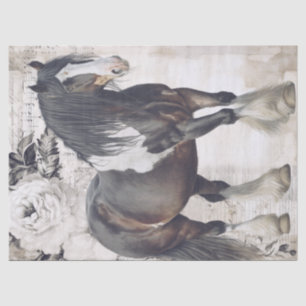 Irish Cob Horse Decoupage Tissue Paper