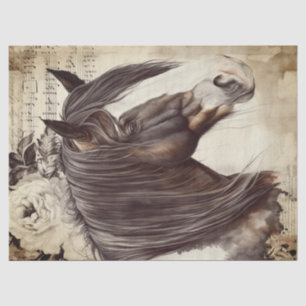 Irish Cob Horse Decoupage Tissue Paper