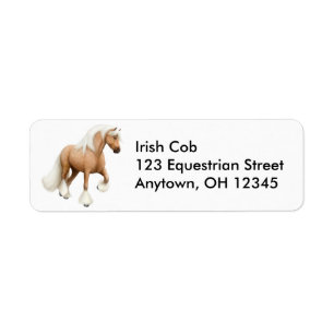 Irish Cob Horse Label