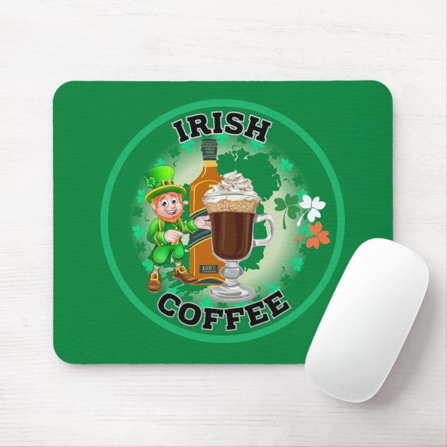 Irish Coffee - An Elixir. Mouse Pad (With Mouse)