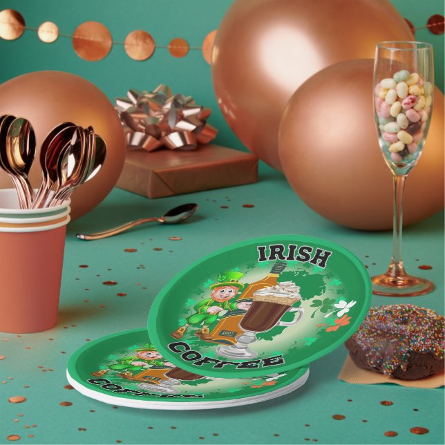 Irish Coffee - An Elixir. Paper Plates (Multi)