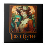 Irish Coffee Art Nouveau Ceramic Tile at Zazzle