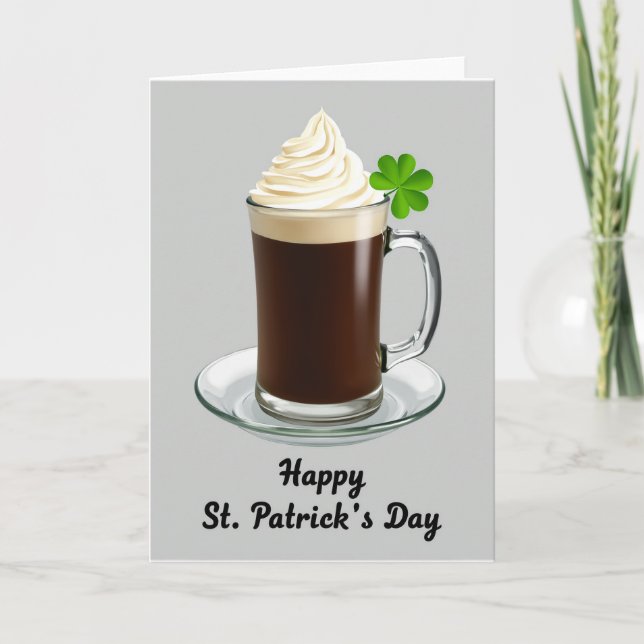 Irish Coffee Celebration Card (Front)