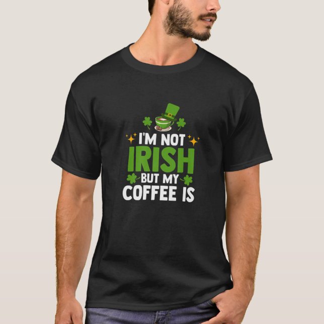 Irish Coffee Ireland Lucky Leaf St. Patrick's Day T-Shirt (Front)