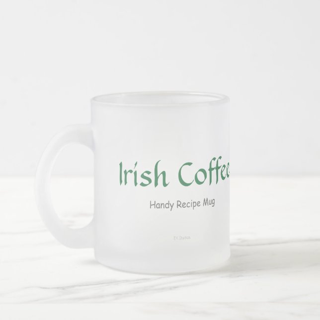Irish Coffee Recipe Mug (Left)