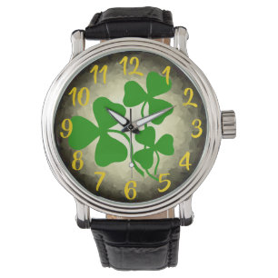 Irish coffee shamrock/green clover, Ireland, red Watch