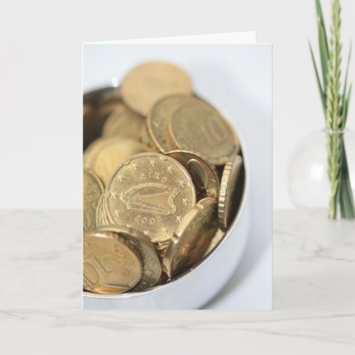 irish coins pot of gold card