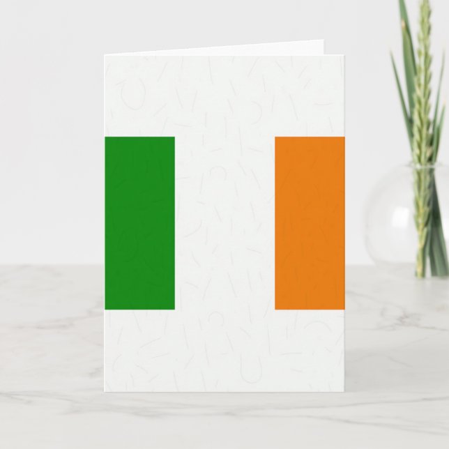 Irish Colors Abstract Art Card (Front)