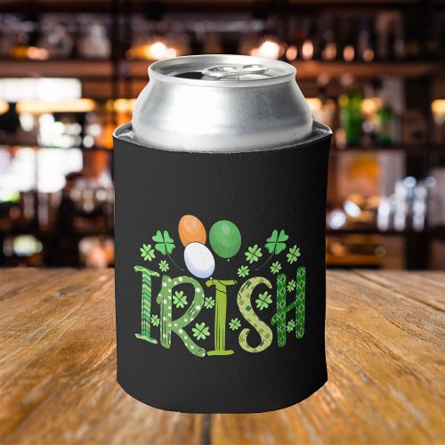 Irish Colors Clovers Name St Patricks Day Can Cooler