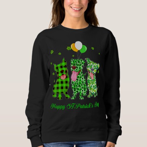 Irish Cool Dog Shamrock Happy St Patricks Day Sweatshirt