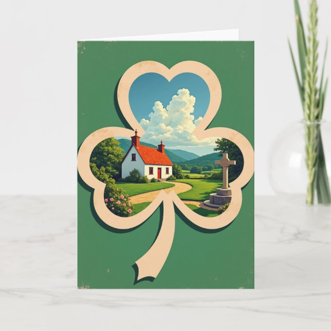 Irish Cottage Dreamscape Card (Front)