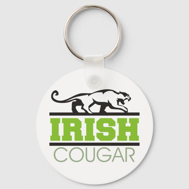 Irish Cougar Gift Keychain (Front)