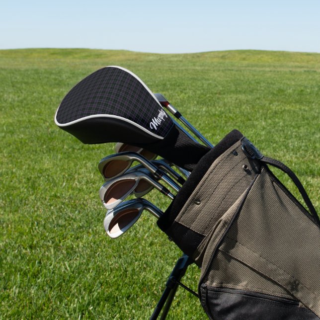 Irish County Carlow Tartan Personalized Golf Head Cover (In Situ)