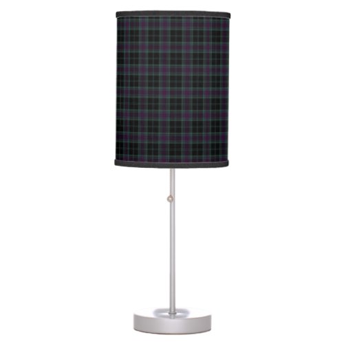 Irish County Carlow Tartan Plaid Table Lamp