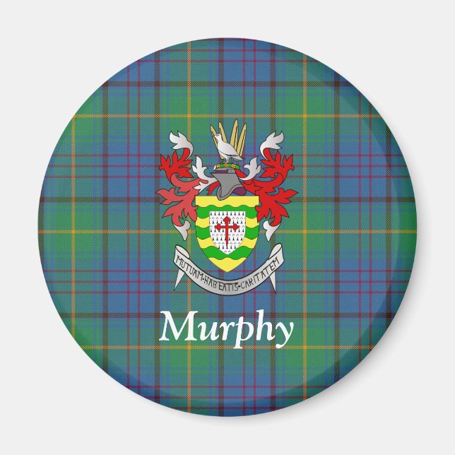 Irish County Donegal Tartan and Coat of Arms Magnet (Front)