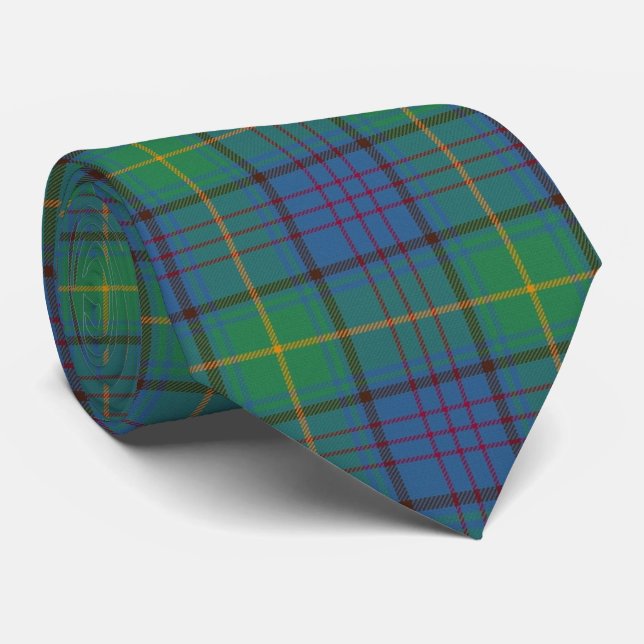 Irish County Donegal Tartan   Neck Tie (Rolled)