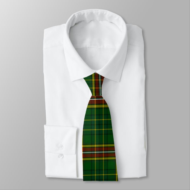 Irish County Donegal Tartan Neck Tie (Tied)