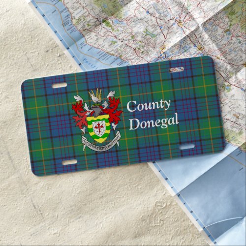 Irish County Donegal Tartan Personalized  License Plate