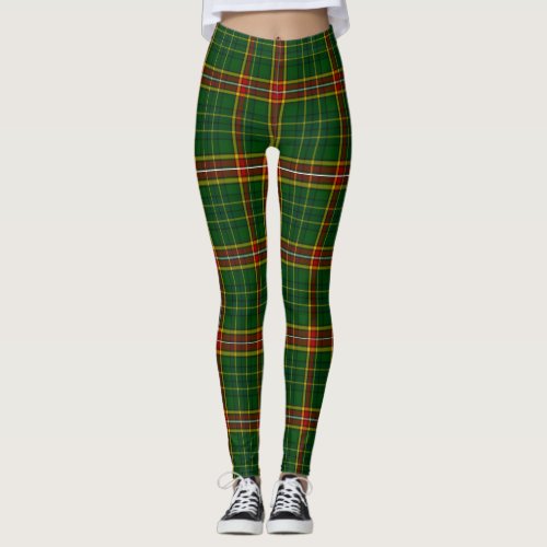 Irish County Donegal Tartan Plaid Leggings