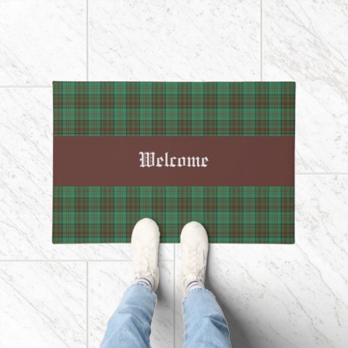 Irish County Dublin Tartan Doormat