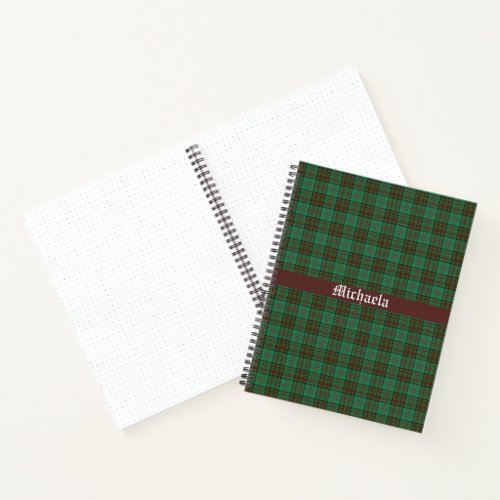 Irish County Dublin Tartan Notebook