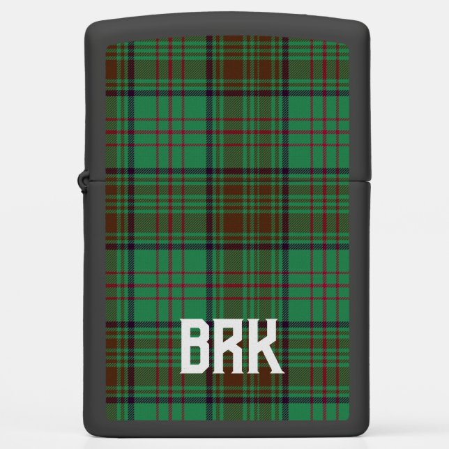 Irish County Dublin Tartan Personalized  Zippo Lighter (Front)