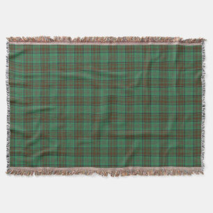 Irish County Dublin Tartan Throw Blanket