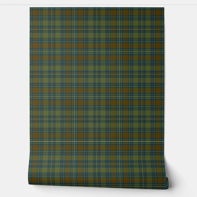 Irish County Kerry Tartan Plaid Wallpaper (Unrolling)