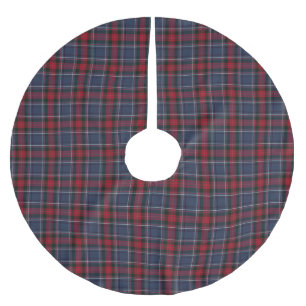 Irish County Louth Tartan Plaid Brushed Polyester Tree Skirt
