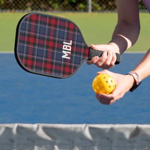 Irish County Louth Tartan Plaid Personalized  Pickleball Paddle