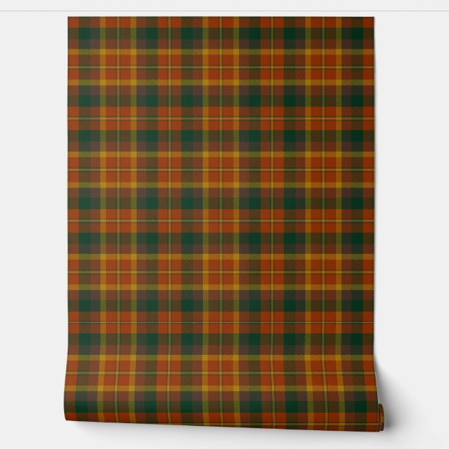 Irish County Monaghan Tartan Plaid Wallpaper (Unrolling)