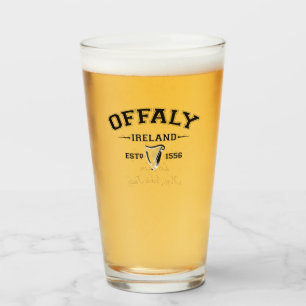 Irish County Offaly Ireland Personalized Text Glass