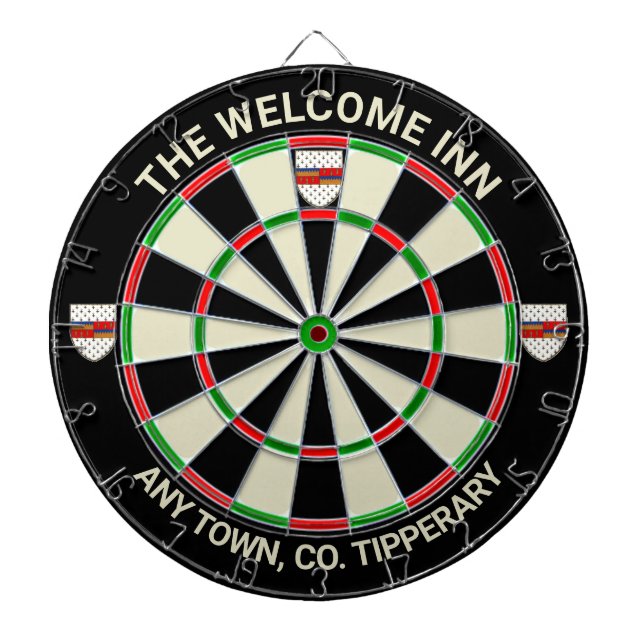 Irish County Tipperary Ireland Dartboard (Front)
