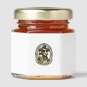 Irish Cow Shirt Vintage St Patrick Beer Design Honey Jar Favors