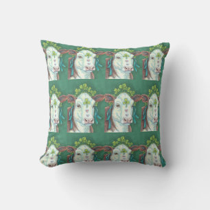 Irish Cow ST. PATRICK'S DAY HEIFER THROW PILLOW