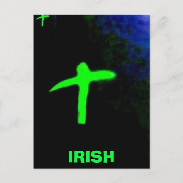 , IRISH CROSS POSTCARD (Front)