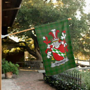  Irish Crowder Coat of Arms Family Crest Ireland House Flag